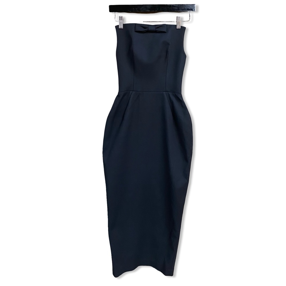 HELSA The S Curve Dress Bow Black
Strapless structured midi Revolve NWT XXS - Picture 4 of 14